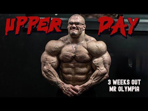 Nick Walker Mr Olympia Series 20 Days Out | Chest Back Shoulders Arms Raw Training 