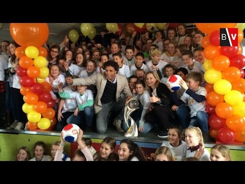 Aftrap lespakket Woman's Euro 2017 op basisschool De Griffioen Prinsenbeek