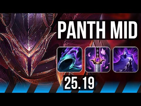 PANTHEON vs YASUO (MID) | Legendary, 23/2/4, 7 solo kills, 43k DMG | NA Master | 25.19