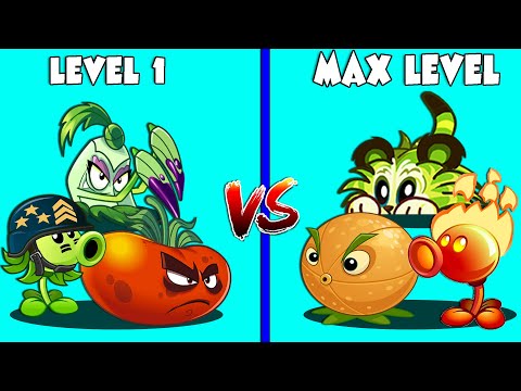 Team NOOB Plants Max Level vs GOD Plants Level 1 - Who Will Win? - PvZ 2 Team Plant Battlez