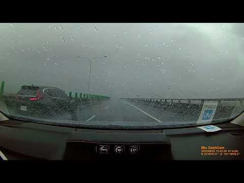 2022.06.02國5雪隧出口南下 午後雷陣雨