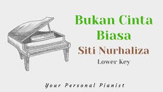 Download lagu Bukan Cinta Biasa - Siti Nurhaliza (Female Lower Key) - Piano Karaoke - Instrumental Cover mp3