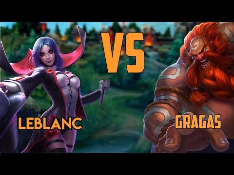 Gragas vs Leblanc || KNOWING how much dmg you do is CRUCIAL!!!!!!!