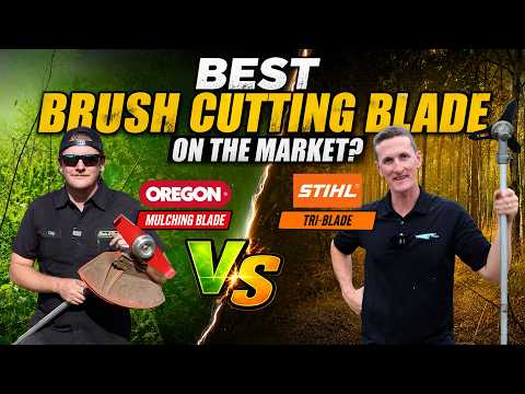 STIHL Tri-Blade vs Oregon Mulching Blade! Which Brush Cutting Blade Wins?