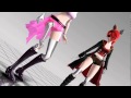 Mmd fnaf 123 chica x toy chica , mangle x foxy ...