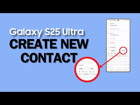 How to Add a New Contact on Samsung Galaxy S25 Ultra