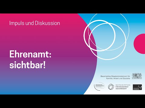 Ehrenamtskongress 2025 Impuls und Diskussion "Ehrenamt: sichtbar!"