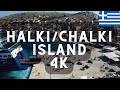 Halki/Chalki Island in Greece 4k video. Travel Greek Islands