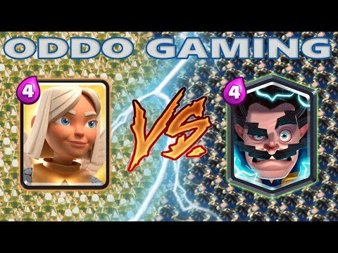 BATTLE HEALER VS ELECTRO WIZARD - CLASH ROYALE BATTLE #52