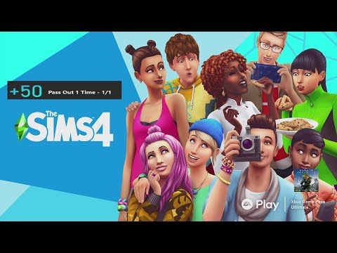 The Sims 4 Weekly Xbox Game Pass Quest Guide - Pass out 1 Time