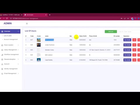 PHP & MYSQL - Employee Attendance Management System