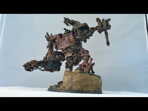 Warhammer 40k Ork Army ForgeWorld Dread scratch built Mega Skorcha