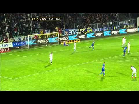 Slovakia 1:2 Bosnia and Herzegovina (Izet Hajrović amazing goal)