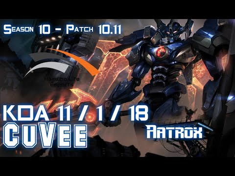 HLE CuVee AATROX vs NUNU Top - Patch 10.11 KR Ranked