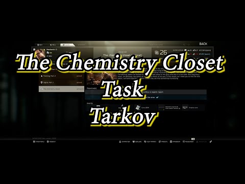 The Chemistry Closet   Mechanic Task Tarkov