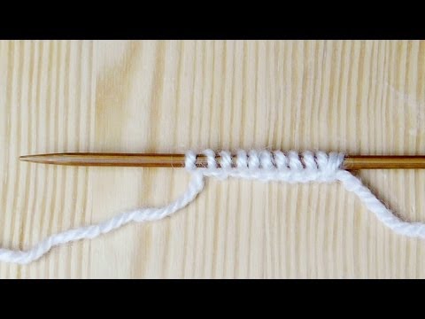 Unendlicher Maschenanschlag - stricken lernen