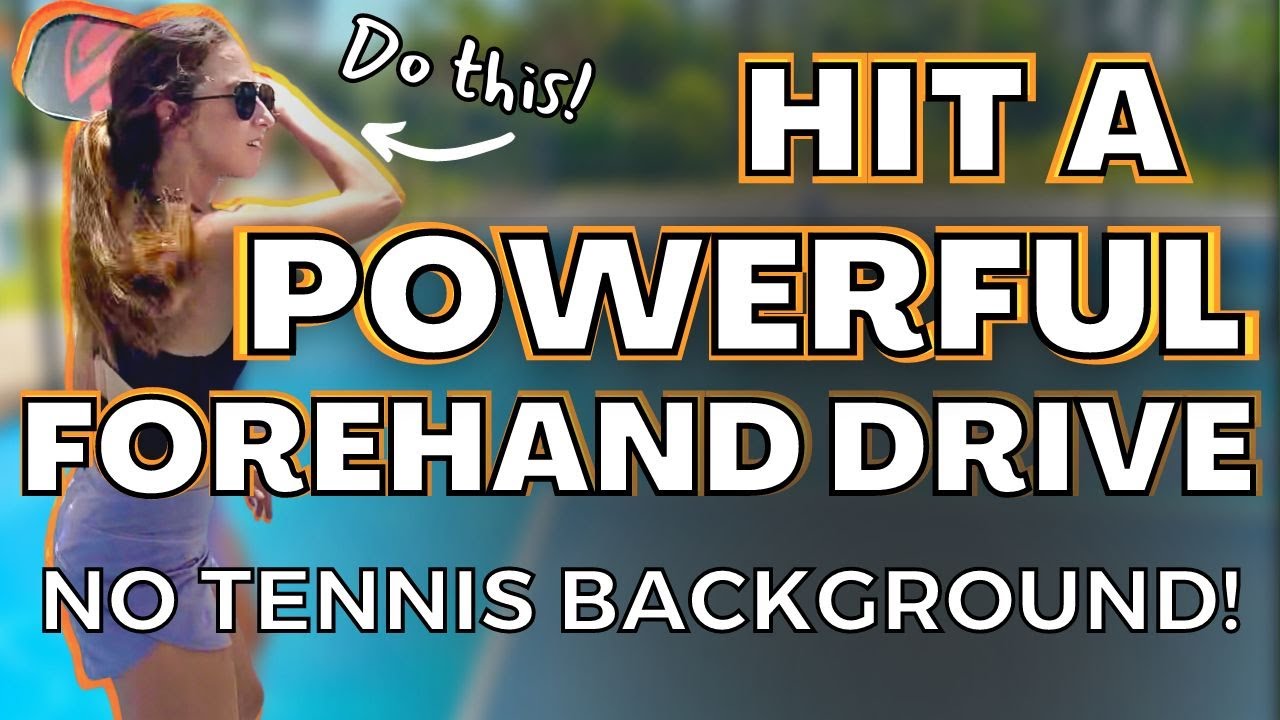 How to Hit a POWERFUL Topspin Forehand Drive!!! (No Tennis Background Needed!!!)