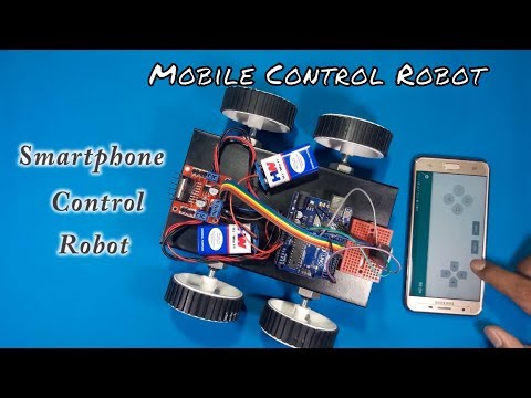 Smartphone Control Robot (arduino based) (android control) Video