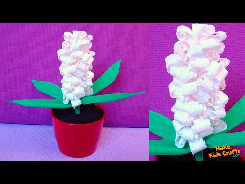 How to make Crepe Paper Hyacinth Flower? | Craft Ideas | DIY