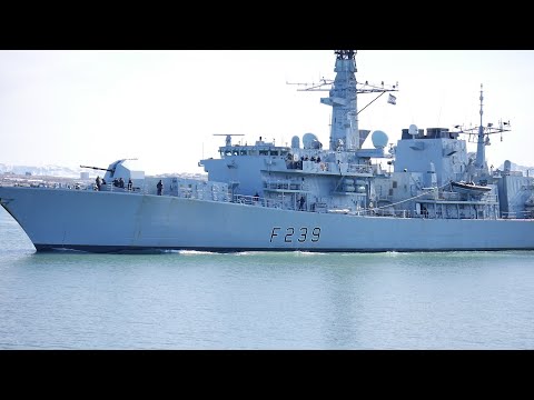 The frigate HMS Richmond (F239) was in Reykjavik Iceland in April 2022