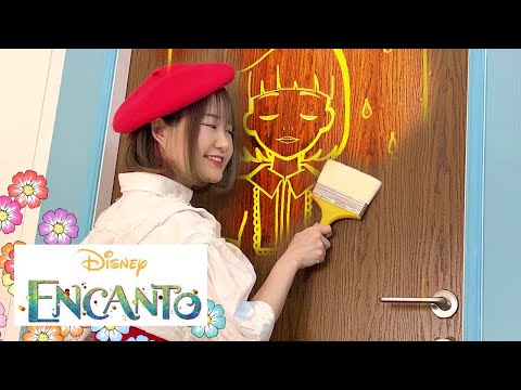 I paint ENCANTO inspired original door!!