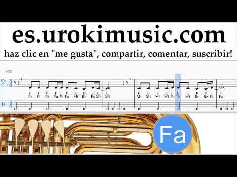 Tutorial de Tuba Imagine Dragons - Natural Clases Notas um-ih927