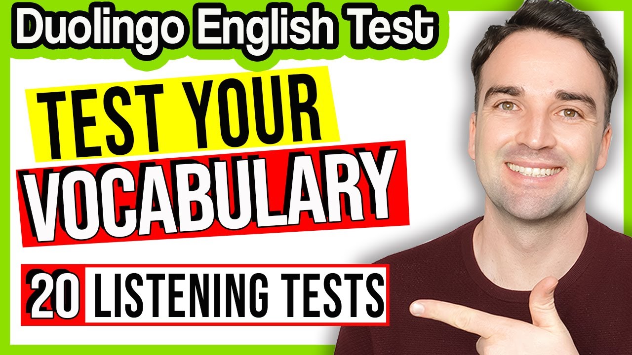 Duolingo English Test Vocabulary! 20 Listening Vocabulary Tests