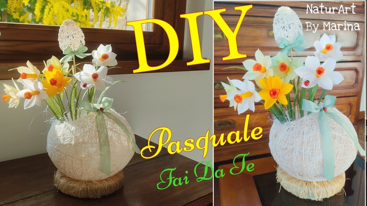 CENTROTAVOLA PASQUALE💐🐣🌿 Fai Da Te !! DIY EASTER Centrepiece!!💐🐣🌿