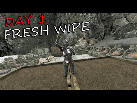Claiming The Most Contested Spot On DAY 1 Of Fresh Wipe - Ark Survival Evolved
