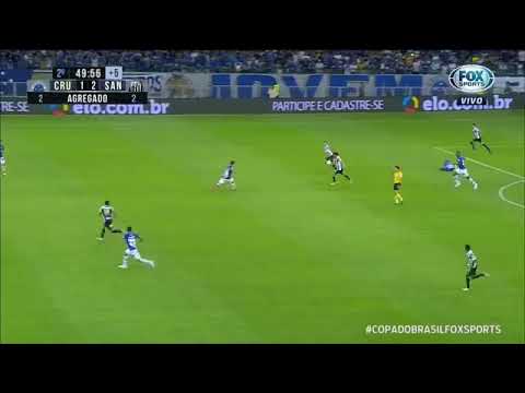 Árbitro termina partida com chance de gol pro santos /Cruzeiro 1 x 2 Santos(360P)