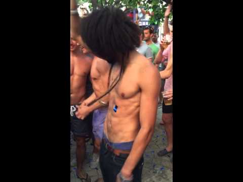 crazy dance in Guaba beach bar
