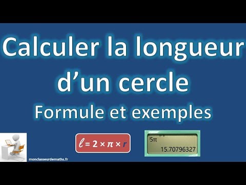 Calculer la longueur d'un cercle