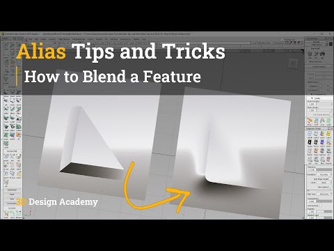 Alias Tips and Tricks 16 - How to Blend a Feature