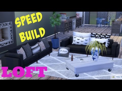 Sims 4: SPEED BUILD Man Cave Loft