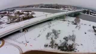 preview picture of video 'Строительство третьего (Деревяницкого) моста в Великом Новгороде (левый берег)'