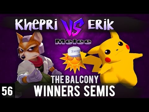 Melee @ The Balcony 56 - Winners Semis ft. Erik (Pikachu) vs. Khrepri (Fox)