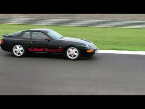 Porsche 968 Club Sport at Silverstone enjoying a track day