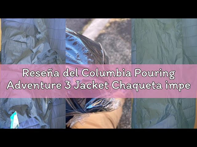 Vídeo relacionado con Chaqueta Columbia Pouring Adventure III para hombre, chubasquero impermeable plegable