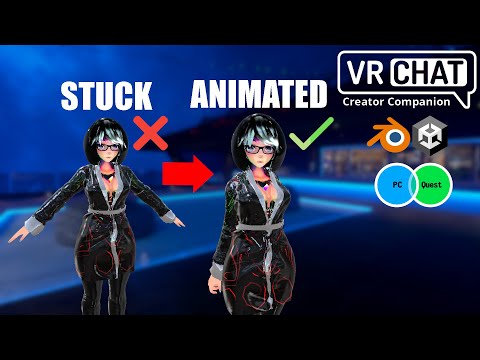 How to export VRChat avatars from Blender to Unity and set up the rig - Beginner Tutorial
