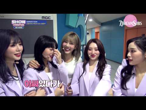 [ENG SUB] 200407 Show Champion Behind | Hey, Siyeon in the mirror... you're.. pretty cool