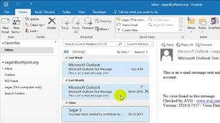 How to zip mails in Outlook