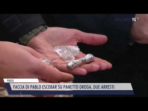 2022-10-19 PRATO - FACCIA DI PABLO ESCOBAR SU PANETTO DROGA, DUE ARRESTI
