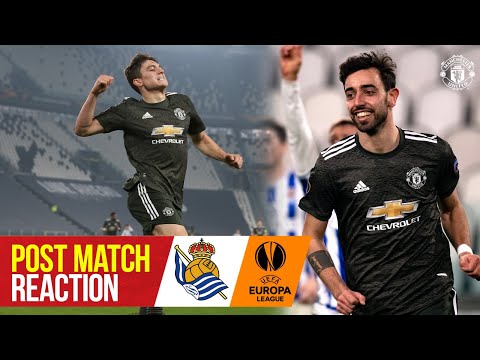 Solskjaer, Fernandes & James react to Turin win | Real Sociedad 0-4 Manchester United
