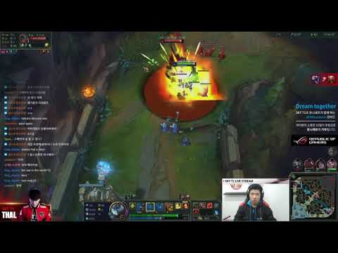 SKT T1 Thal Live tream Solo top Ugot full game league of legends