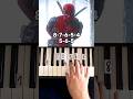 Bye Bye Bye Nsync Deadpool And Wolverine Piano Tutorial Shorts