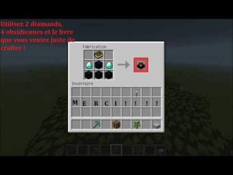comment construire table d'enchantement minecraft