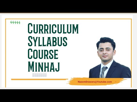 Curriculum, Syllabus, Course, Minhaj,