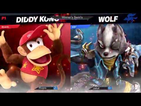 Platinum Star Weekly #48 - Rivers (Diddy Kong) vs Jakal (Wolf) - Winner's Semis PART TWO