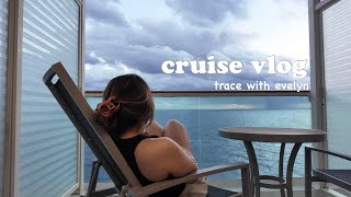 72h lênh đênh trên biển đến bahamas | cruise vlog | trace with evelyn