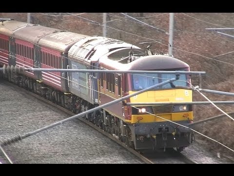 90020/47805 tnt 47853 5Z90 Crewe HS - Carlisle Kingmoor @ Acton Grange Junction 02/02/14